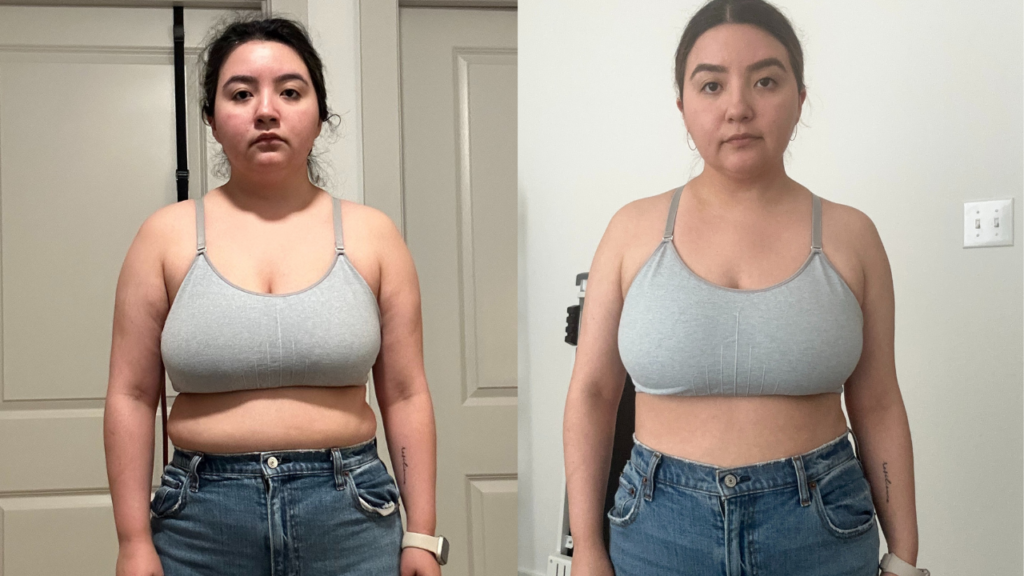 before and after fitness app Trainwell usage